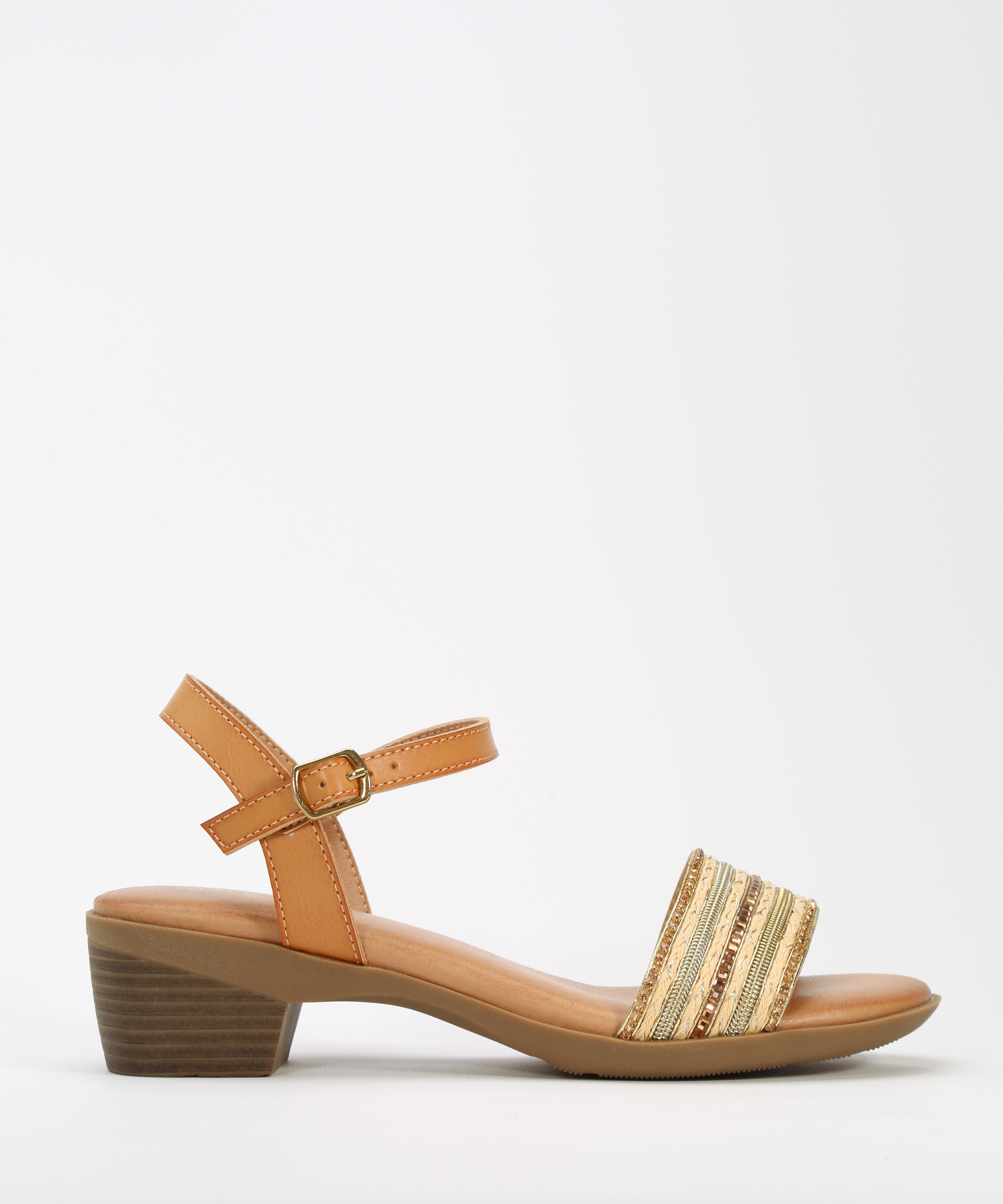 Sandalias tacón detalle strass image number null